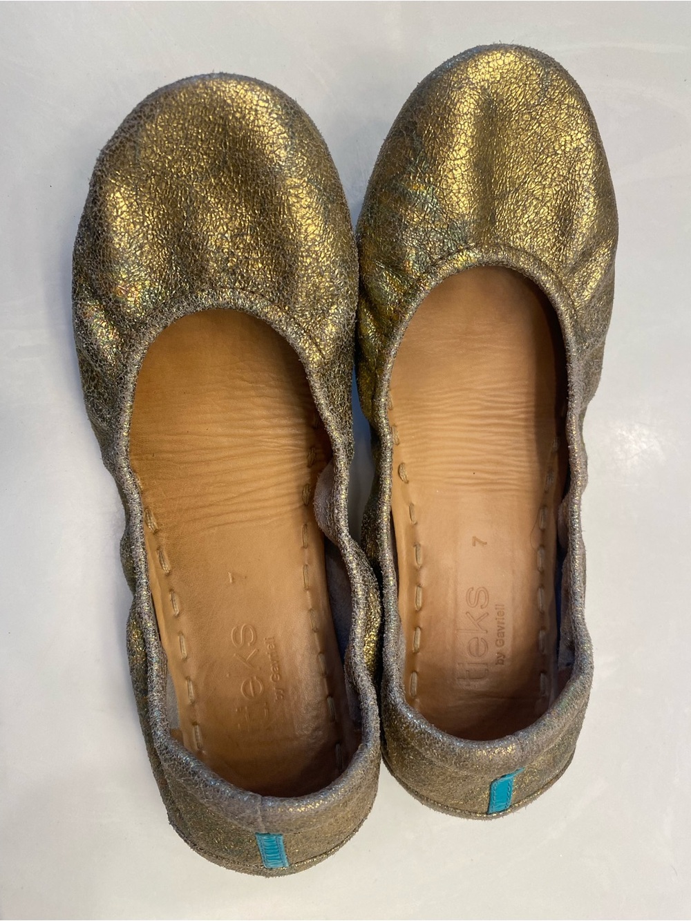 Tieks Metallic Gold Ballet Flats
